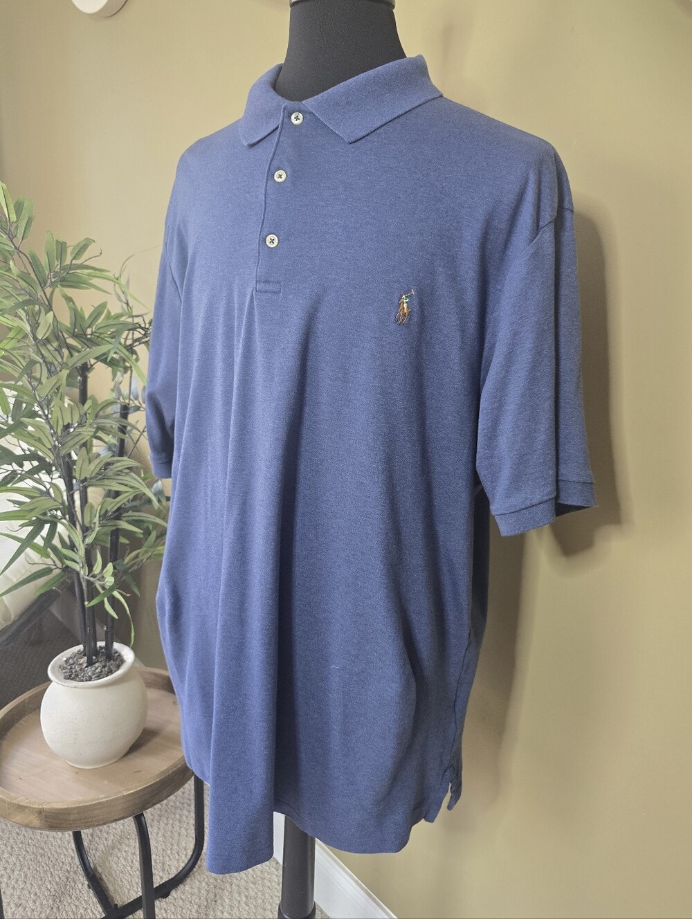 Polo Ralph Lauren Short-Sleeve polo w/ Embroidered Logo, Men's Big & Tall